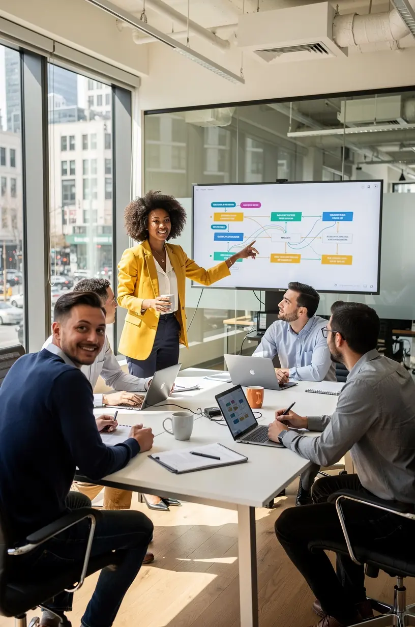 Modern office workspace